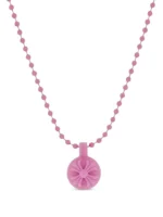 crossball charm necklace